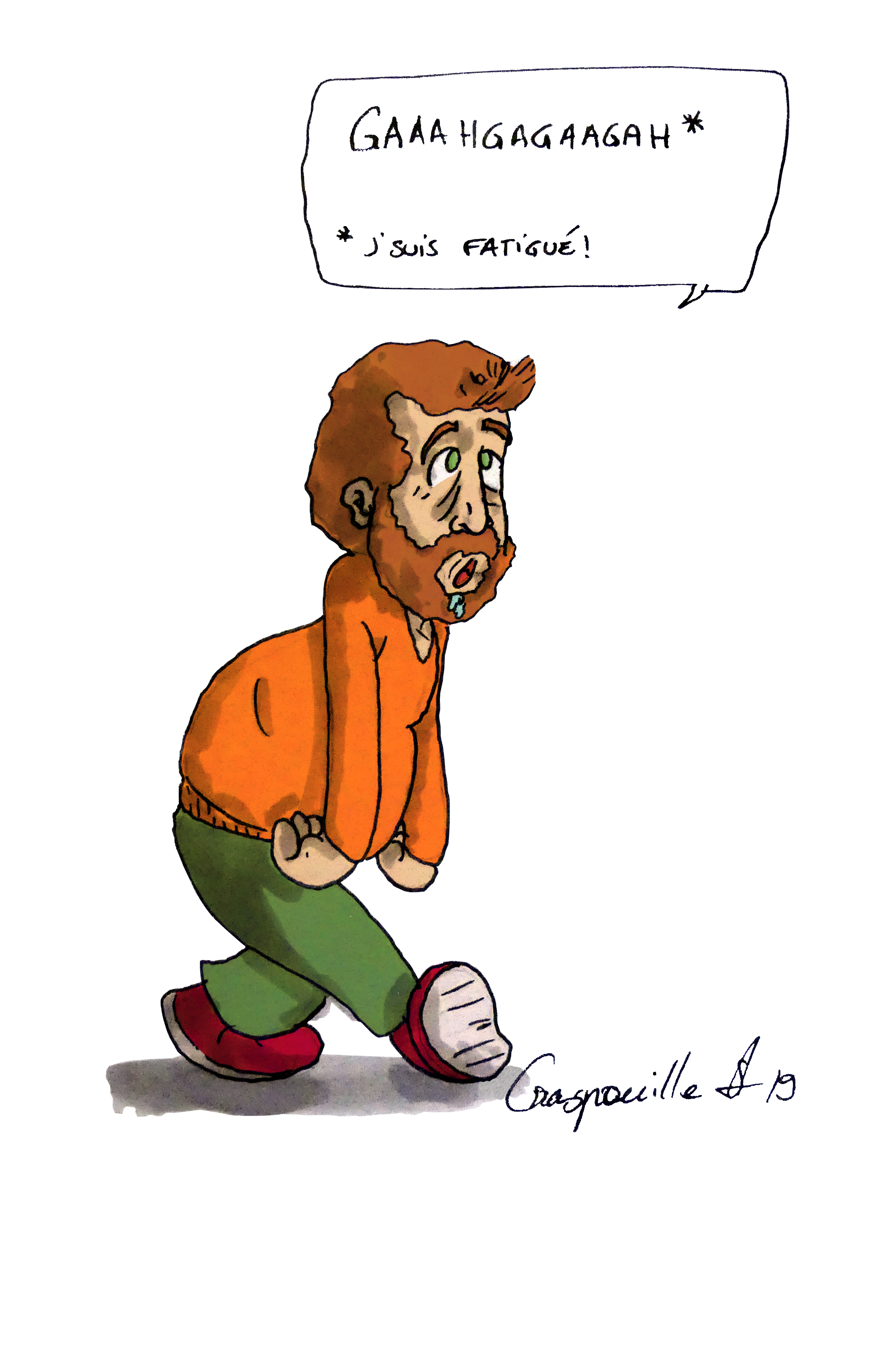 Craspouille fatigué